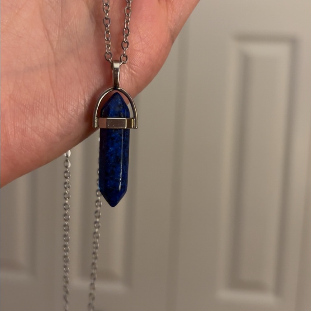 handmade lapis lazuli necklace